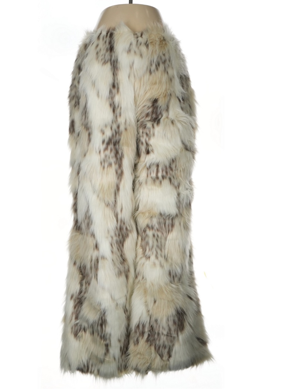 NWT AKIRA Cream Faux Fur Leopard Print Maxi Pants Size M